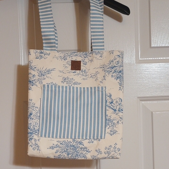 Other - Blue and White Toile Small Tote